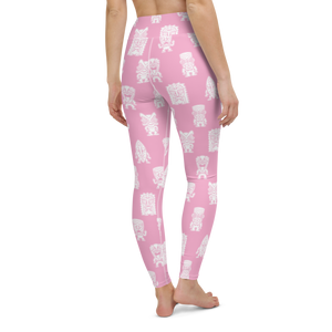 Pink Little Tikis Yoga Leggings