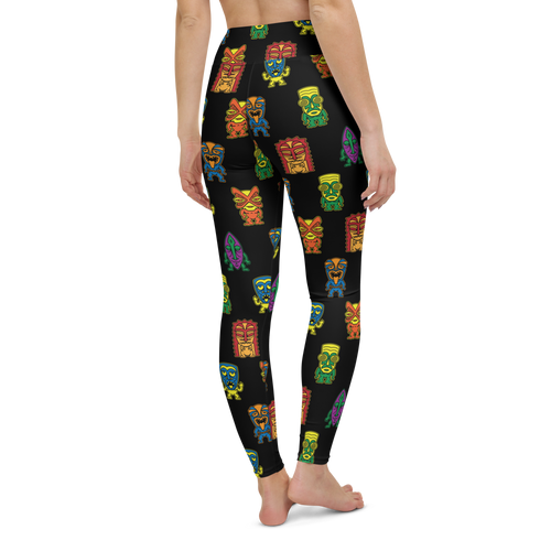 Colorful Little Tikis Yoga Leggings