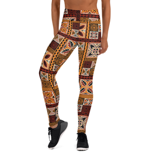 Tiki Squares Yoga Leggings