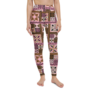 Neapolitan Tiki Squares Yoga Leggings