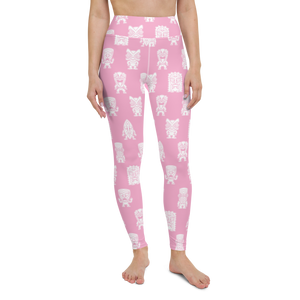 Pink Little Tikis Yoga Leggings