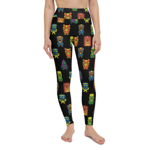 Colorful Little Tikis Yoga Leggings