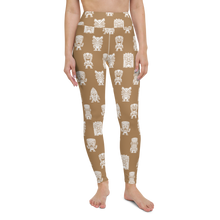 Load image into Gallery viewer, Brown Little Tikis Yoga Leggings