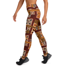 Load image into Gallery viewer, Tiki Squares Yoga Leggings