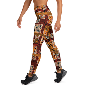 Tiki Squares Yoga Leggings