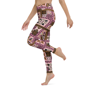 Neapolitan Tiki Squares Yoga Leggings