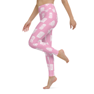 Pink Little Tikis Yoga Leggings