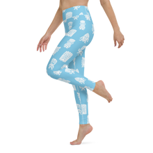 Load image into Gallery viewer, Blue Little Tikis Yoga Leggings