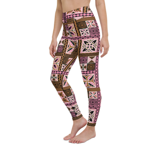 Neapolitan Tiki Squares Yoga Leggings