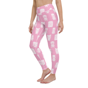 Pink Little Tikis Yoga Leggings