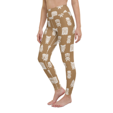 Load image into Gallery viewer, Brown Little Tikis Yoga Leggings