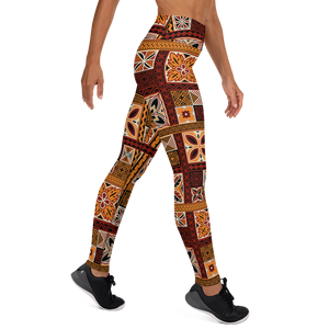 Tiki Squares Yoga Leggings