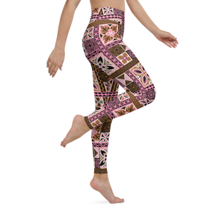 Neapolitan Tiki Squares Yoga Leggings