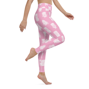 Pink Little Tikis Yoga Leggings