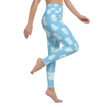 Load image into Gallery viewer, Blue Little Tikis Yoga Leggings