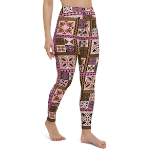 Neapolitan Tiki Squares Yoga Leggings