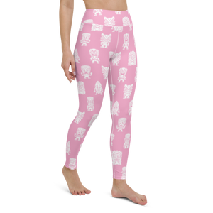 Pink Little Tikis Yoga Leggings