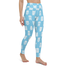 Load image into Gallery viewer, Blue Little Tikis Yoga Leggings