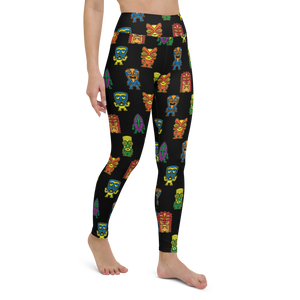 Colorful Little Tikis Yoga Leggings