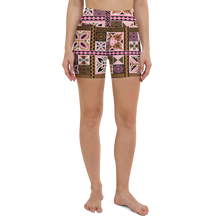 Load image into Gallery viewer, Neapolitan Tiki Squares Yoga Shorts