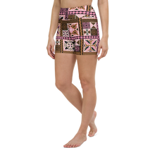 Load image into Gallery viewer, Neapolitan Tiki Squares Yoga Shorts