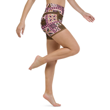 Load image into Gallery viewer, Neapolitan Tiki Squares Yoga Shorts