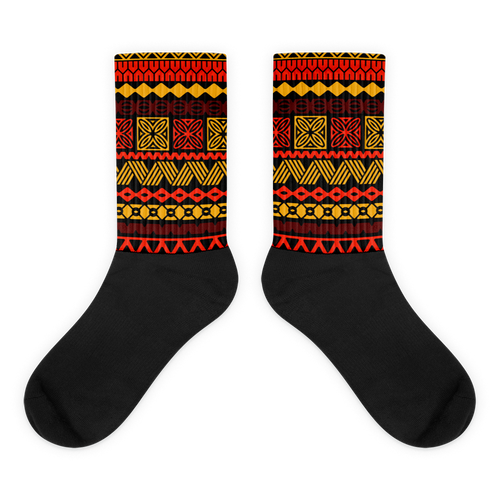 Warm Tiki Striped Socks