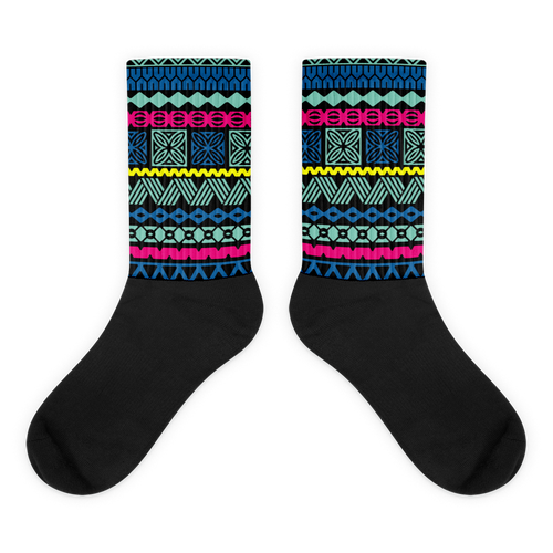 90s Tiki Striped Socks