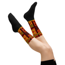 Load image into Gallery viewer, Fiery Tiki Squares Socks