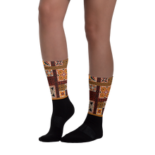 Load image into Gallery viewer, Tiki Squares Socks