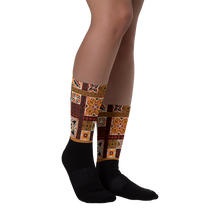 Load image into Gallery viewer, Tiki Squares Socks