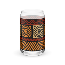 Load image into Gallery viewer, Tiki Pattern Can-shaped glass
