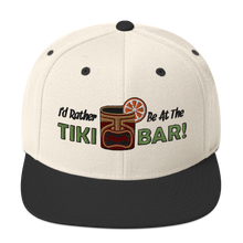 Load image into Gallery viewer, I&#39;d Rather Be at the Tiki Bar Snapback Hat