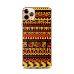 Warm Hues Tiki Striped Clear Case for iPhone®