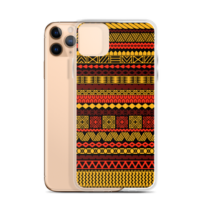 Warm Hues Tiki Striped Clear Case for iPhone®
