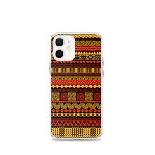 Load image into Gallery viewer, Warm Hues Tiki Striped Clear Case for iPhone®