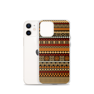 Earth Tone Tiki Striped Clear Case for iPhone®