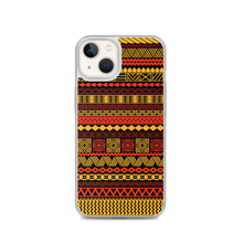 Load image into Gallery viewer, Warm Hues Tiki Striped Clear Case for iPhone®