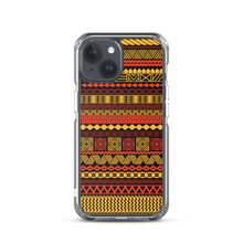 Load image into Gallery viewer, Warm Hues Tiki Striped Clear Case for iPhone®