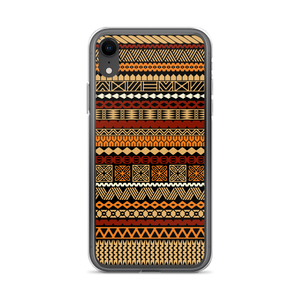 Earth Tone Tiki Striped Clear Case for iPhone®