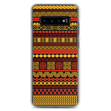 Load image into Gallery viewer, Warm Hues Tiki Striped Clear Case for Samsung®