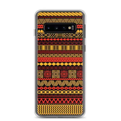 Warm Hues Tiki Striped Clear Case for Samsung®