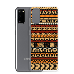 Earth Toned Tiki Striped Clear Case for Samsung®