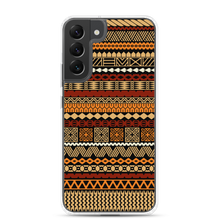 Load image into Gallery viewer, Earth Toned Tiki Striped Clear Case for Samsung®