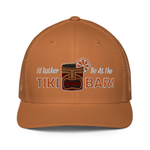 Load image into Gallery viewer, I&#39;d Rather Be at the Tiki Bar Closed-back trucker cap