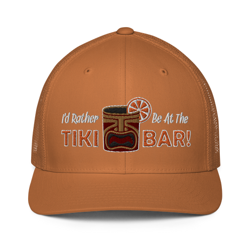 I'd Rather Be at the Tiki Bar Closed-back trucker cap