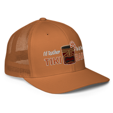 Load image into Gallery viewer, I&#39;d Rather Be at the Tiki Bar Closed-back trucker cap