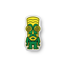 Load image into Gallery viewer, Green Tiki Custom-shaped pillow