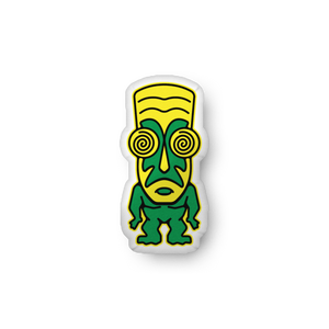 Green Tiki Custom-shaped pillow