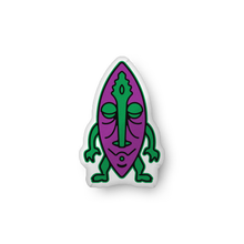 Load image into Gallery viewer, Purple Tiki Custom-shaped pillow